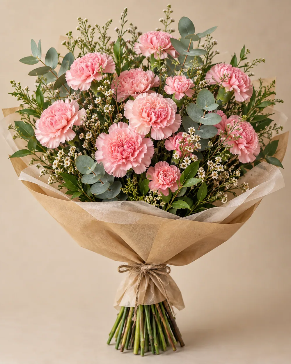 Bouquet "Pink Carnations"