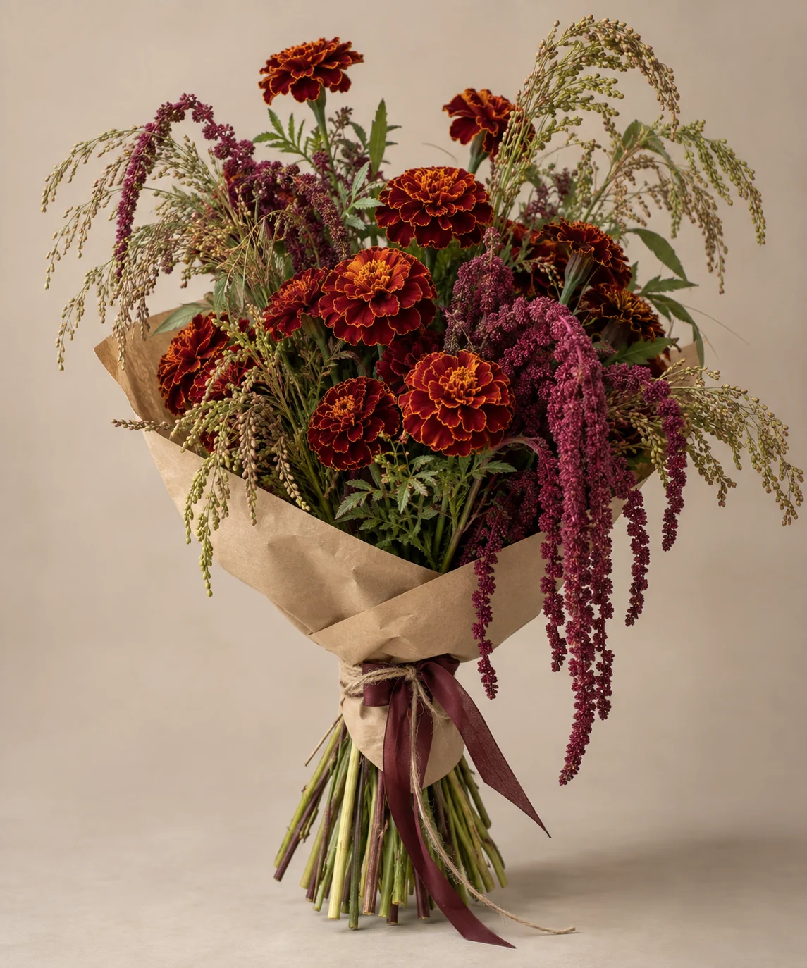 Bouquet "Night Marigolds"